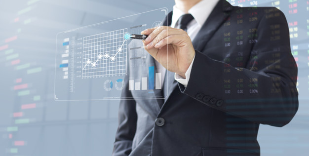 كيفية اختيار أفضل مكتب دراسة جدوى بالكويت ؟ business man show increase market share investment 35761 54 - كيفية اختيار أفضل مكتب دراسة جدوى بالكويت ؟